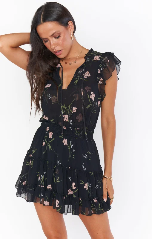French Style Wild Dreams Mini Dress ~ Dolled Up Floral