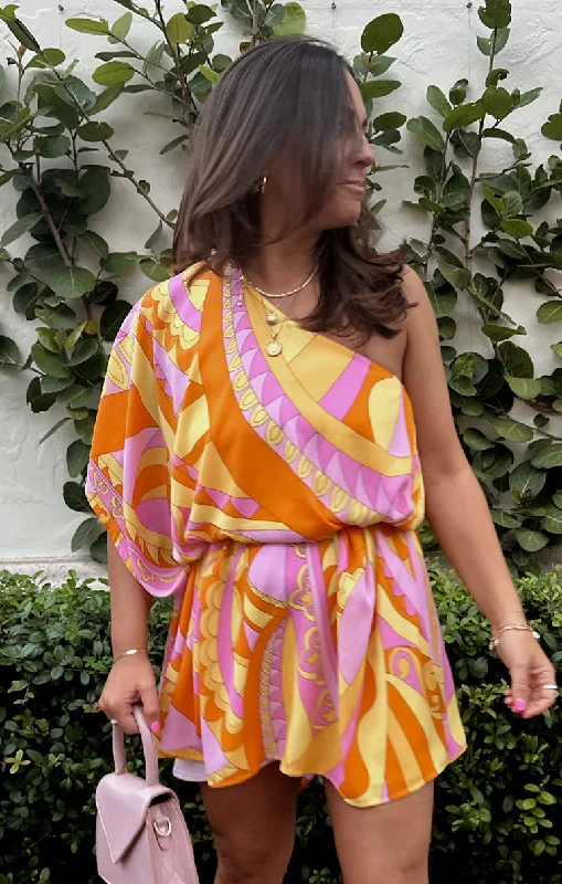 Embroidered Letters Trish Dress ~ Caribbean Cocktail
