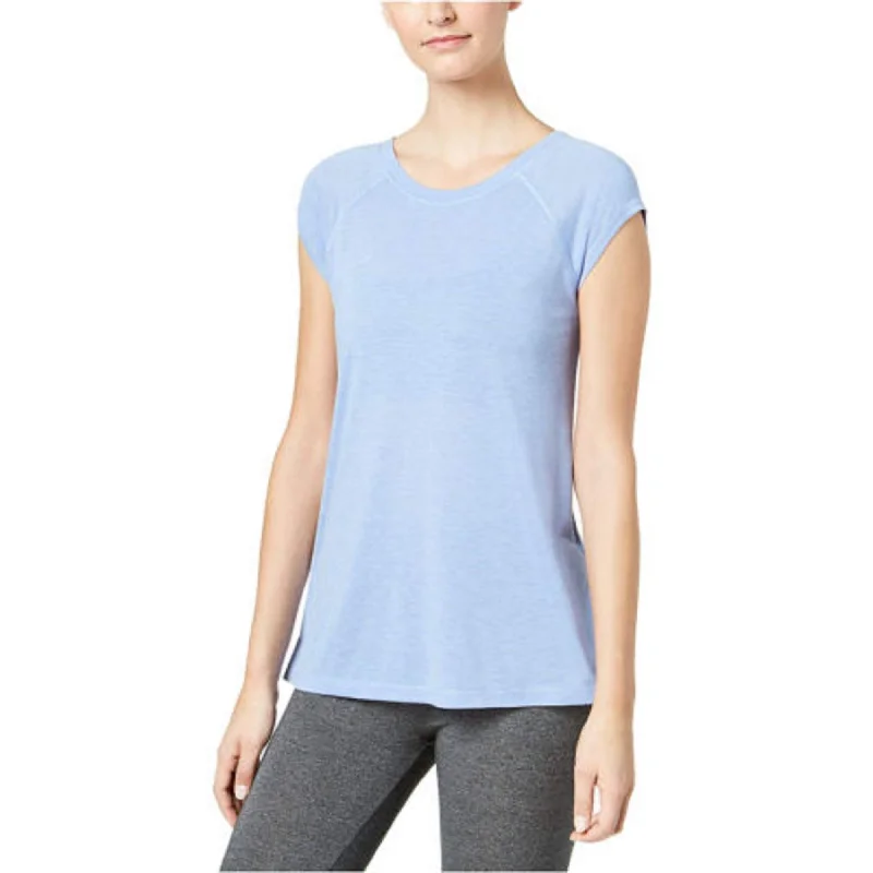 Classic Color Calvin Klein Women's Performance Cap-Sleeve Strappy-Back T-Shirt Blue Size Extra Small - XS Classic Color Calvin Klein Women's Performance Cap-Sleeve Strappy-Back T-Shirt Blue Size Extra Small - XS
