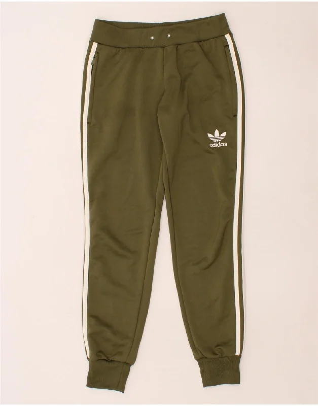 Personalized Design ADIDAS Womens Tracksuit Trousers Joggers UK 8 Small Khaki