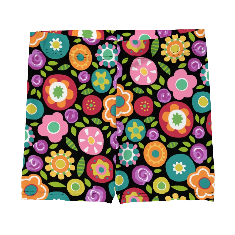 Celebrity Style Rainbow Floral Shorts