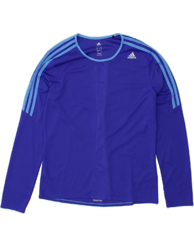Fashionable Items ADIDAS Womens Climalite Top Long Sleeve UK 16/18 Large Blue Polyester Fashionable Items ADIDAS Womens Climalite Top Long Sleeve UK 16/18 Large Blue Polyester