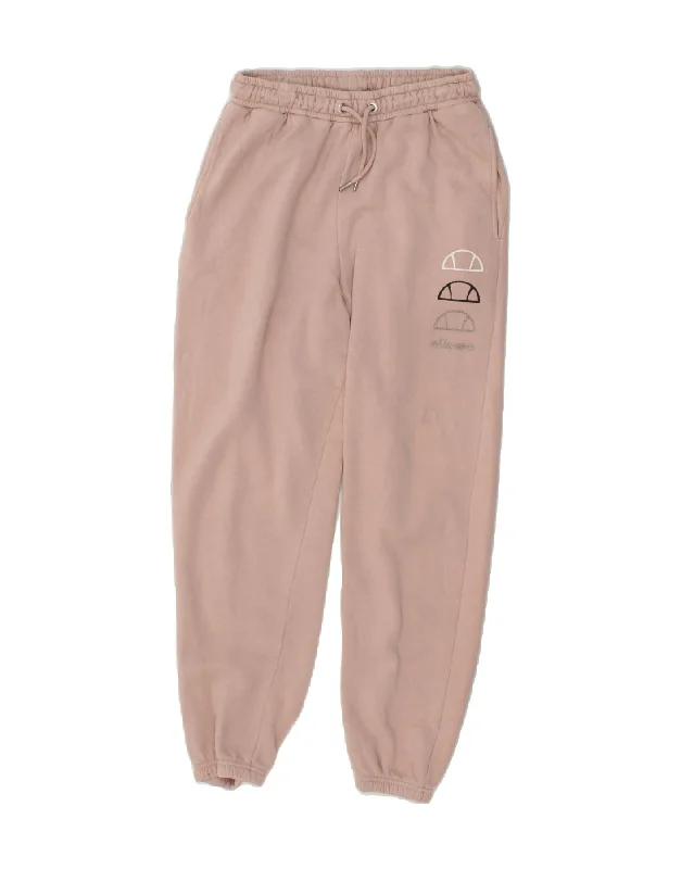 End Of The Year ELLESSE Womens Graphic Tracksuit Trousers Joggers UK 8 Small Pink Cotton End Of The Year ELLESSE Womens Graphic Tracksuit Trousers Joggers UK 8 Small Pink Cotton
