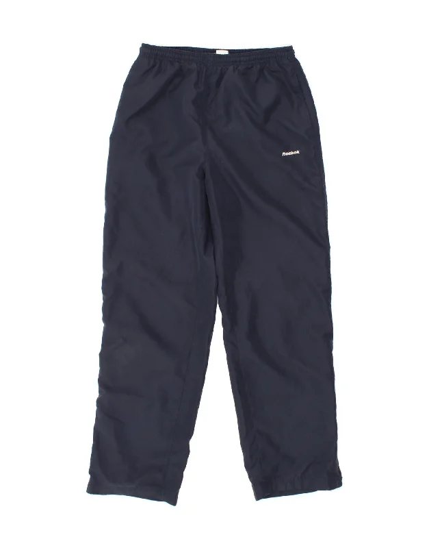 Noble And Elegant REEBOK Womens Tracksuit Trousers UK 12 Medium Navy Blue Polyester