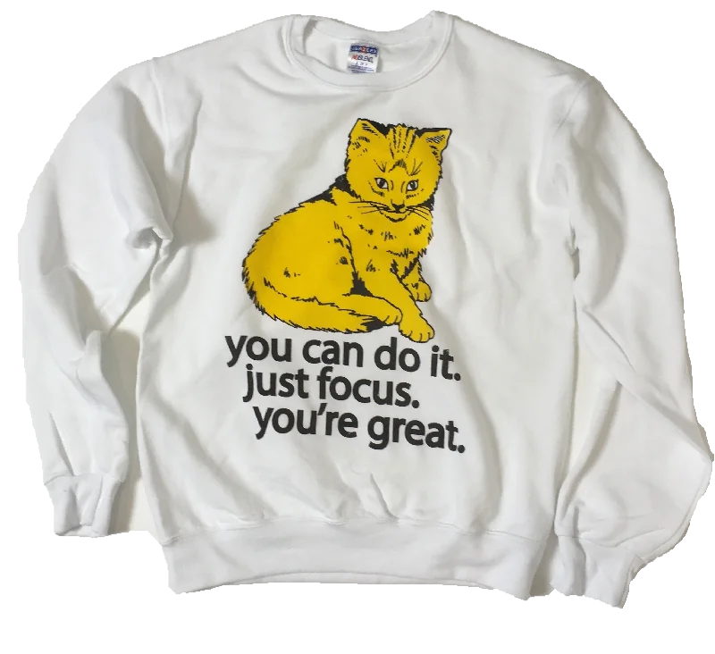 Fashion Classic Focus Cat Sweatshirt - Golden Sun