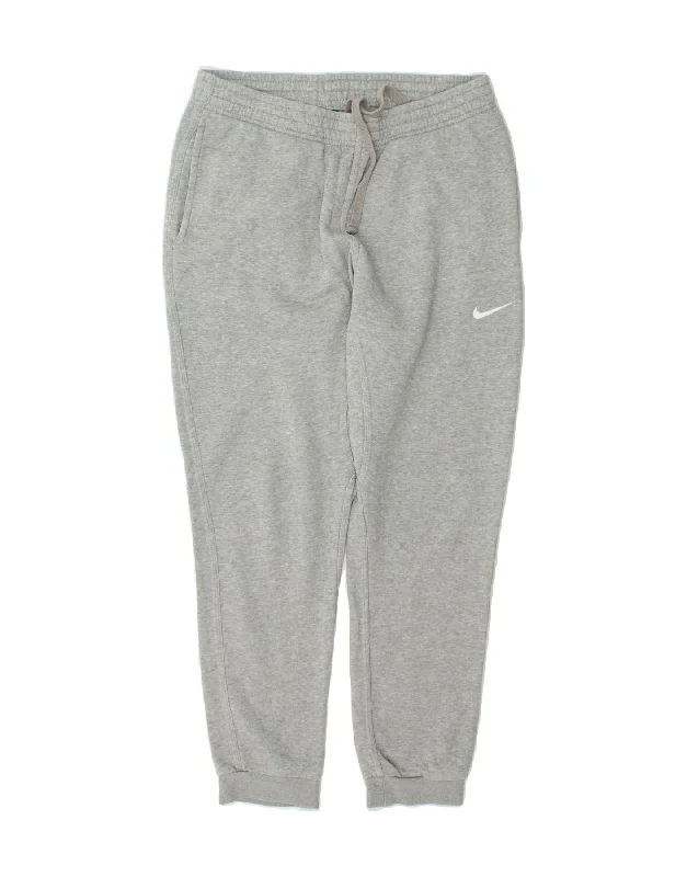 Basic Version NIKE Womens Tracksuit Trousers Joggers UK 14 Medium  Grey Cotton
