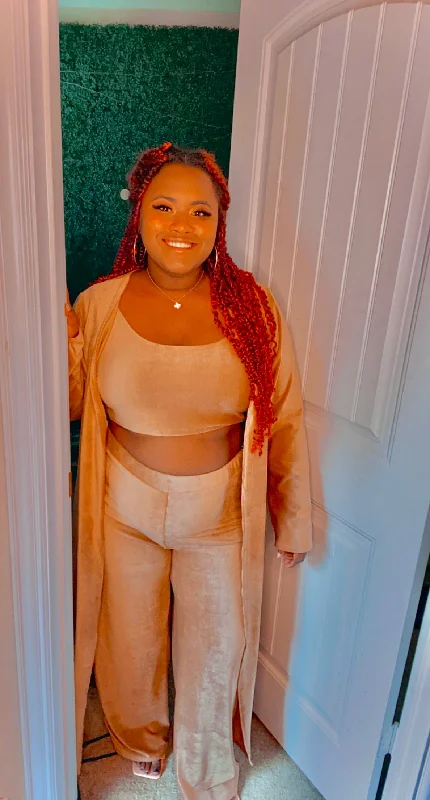 Romantic Data Ava Corduroy Three Piece Plus Size Set