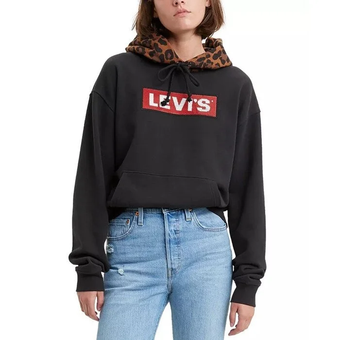 Multifunctional Style Levi's Women's Limited Cotton Graphic Sport Hoodie Black Size L - Large Multifunctional Style Levi's Women's Limited Cotton Graphic Sport Hoodie Black Size L - Large