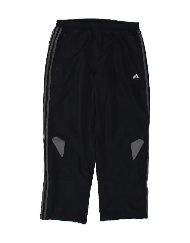 Celebrity Picks ADIDAS Womens Tracksuit Trousers UK 16 Large Navy Blue Colourblock