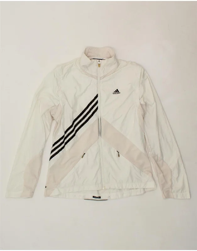High-end Fashion ADIDAS Womens Clima 365 Tracksuit Top Jacket UK 12 medium White