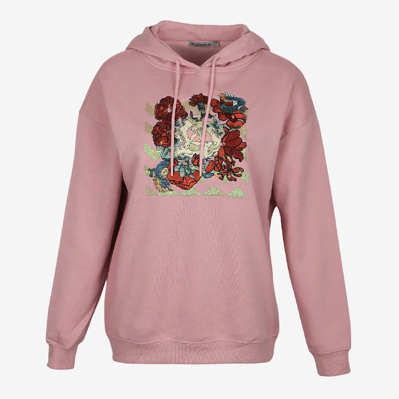 Refreshing Design LADIES FLEECE EMB HOODIE