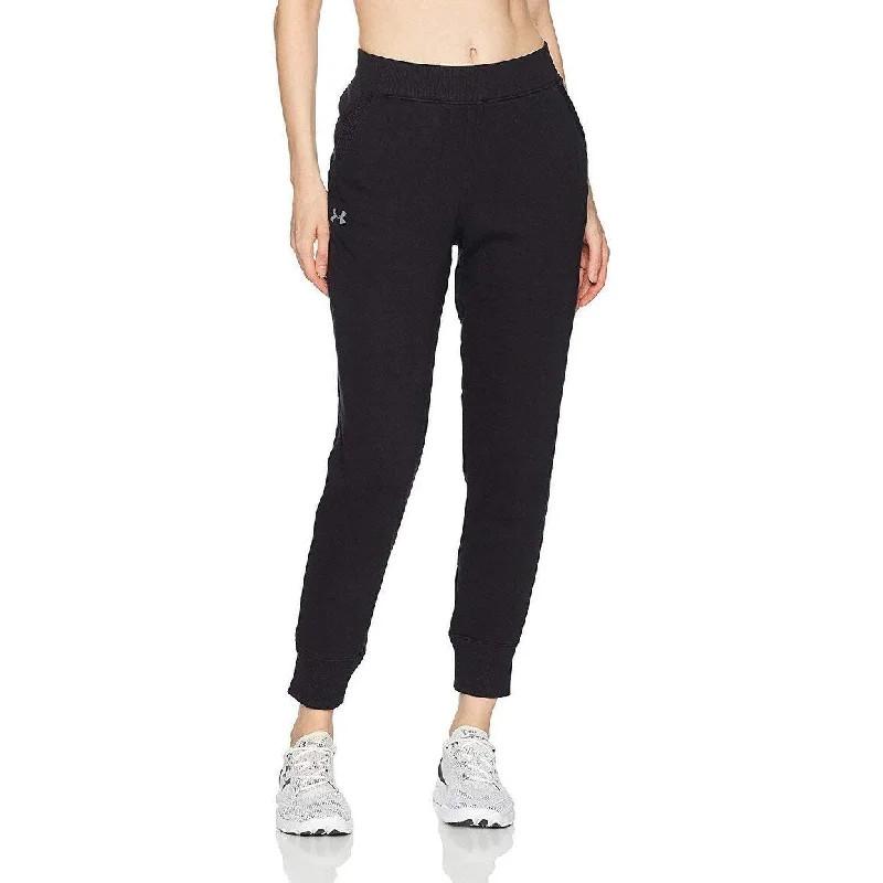 Elegant Design Under Armour Women's French Terry Ankle Pants Black Size Medium - M