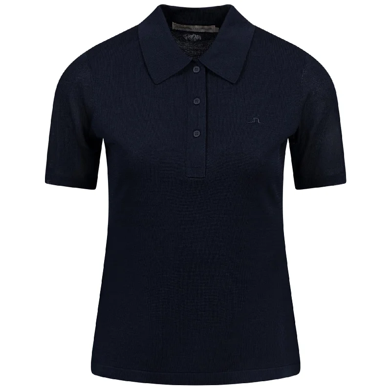 Classic And Versatile x Glenmuir Womens Amandine Knitted Polo Navy - PS25