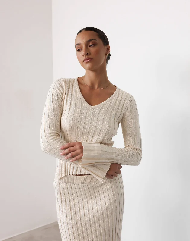 Classic Style Andrea Top (Cream)