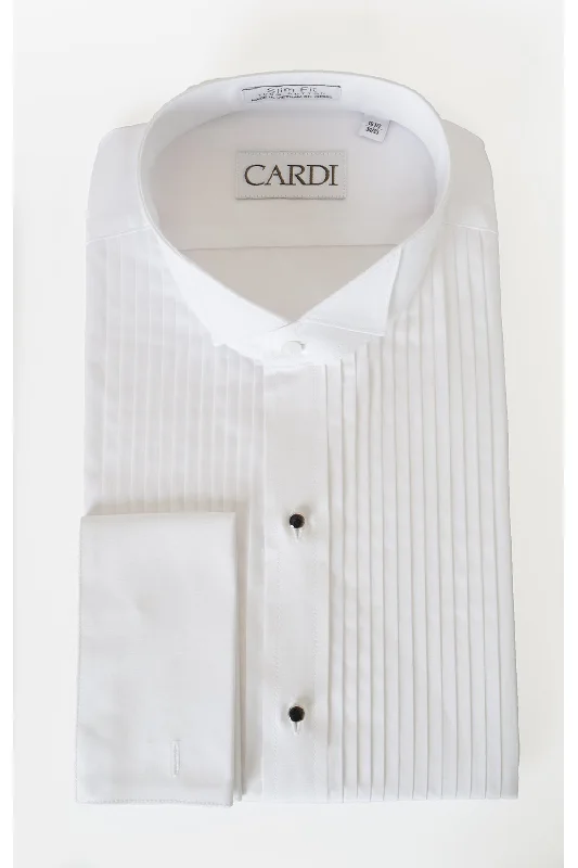 Fashion Design "David" White Wingtip Tuxedo Shirt
