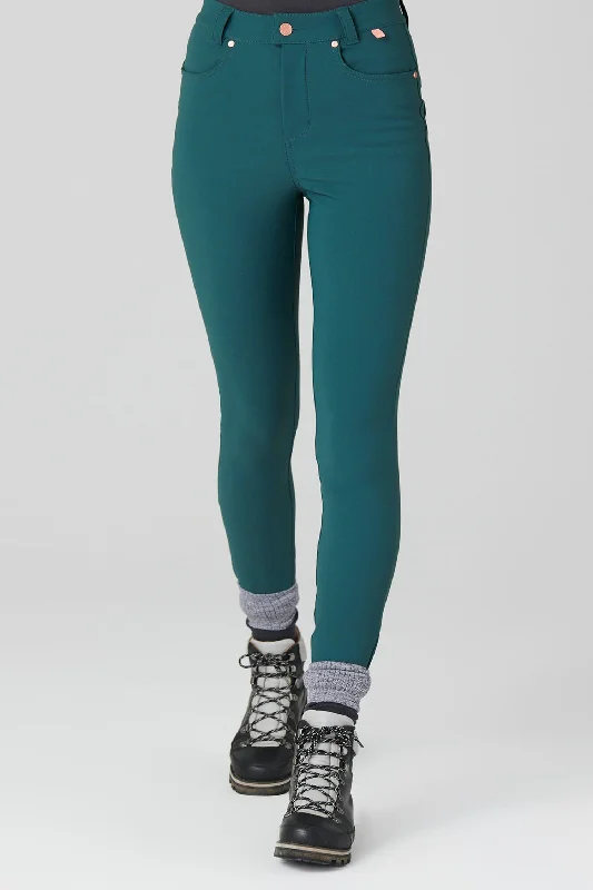 Spiritual Vitality High-Abrasion Aventurite Skinny Outdoor Trousers - Bottle Green