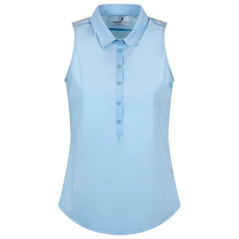 New Products Womens Core 3.0 Sleeveless Polo Placid Blue - 2025