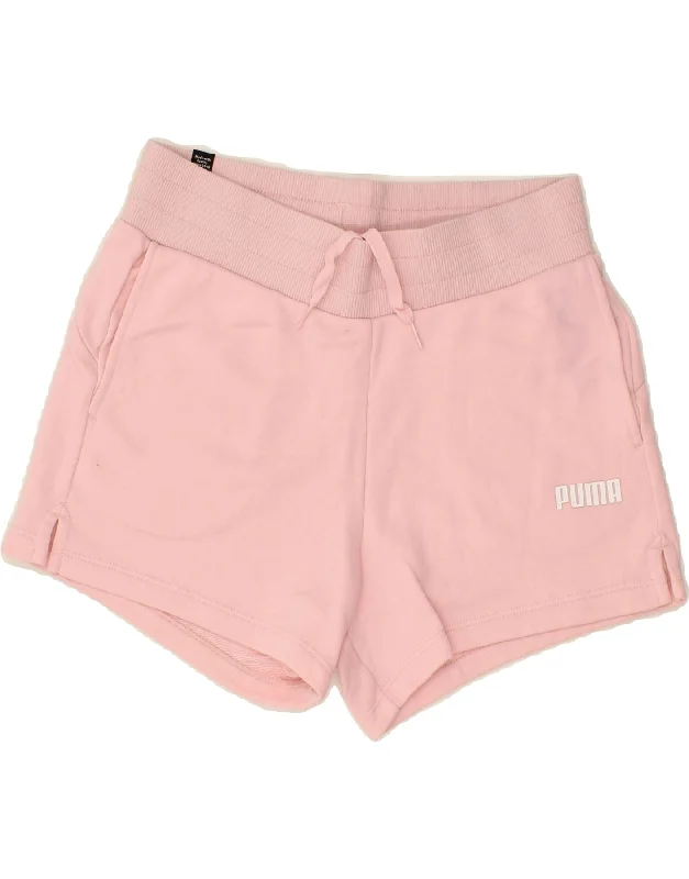 High-end Customization PUMA Womens Sport Shorts UK 6 XS Pink Cotton