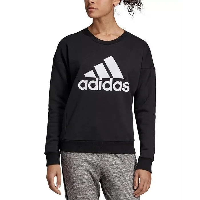 High-end Customization Adidas Women's Logo Sweatshirt Black Size Large