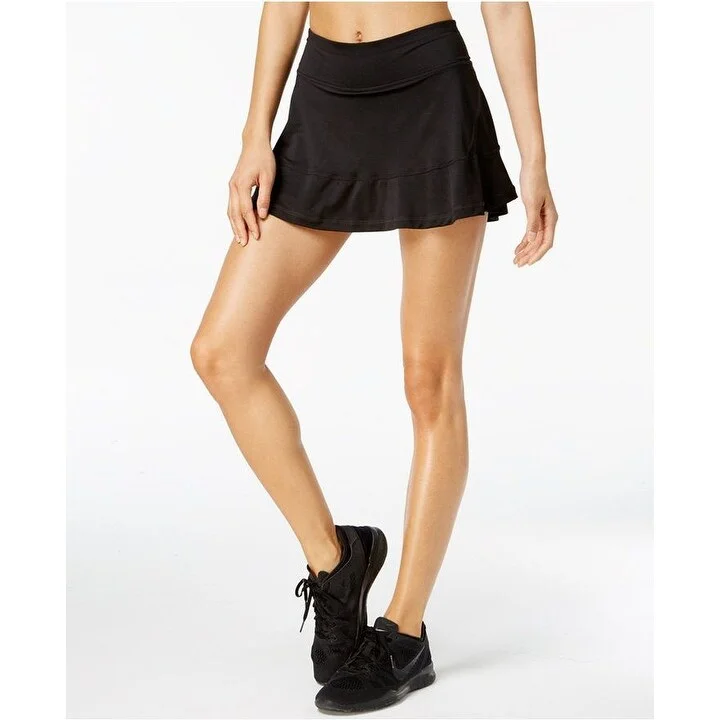 Street Charm Ideology Performance Women's Ruffle Tennis Skort Black Size Medium - m (8 - 10) Street Charm Ideology Performance Women's Ruffle Tennis Skort Black Size Medium - m (8 - 10)