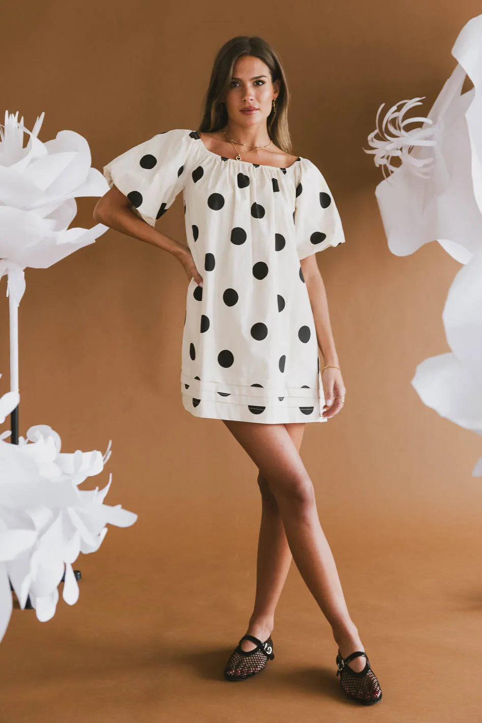 Fresh And Fashionable Rhett Polka Dot Baby Doll Dress