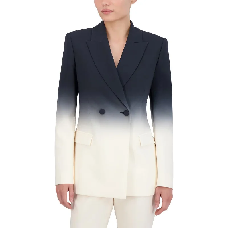Versatile Items BCBGMAXAZRIA Womens Ombre  Double-Breasted Blazer
