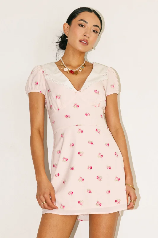 Fashionable And Versatile Fiona Collared Mini Dress