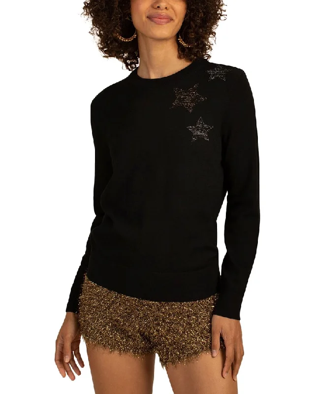 Multifunctional Style Trina Turk Celeste Crewneck Wool Sweater
