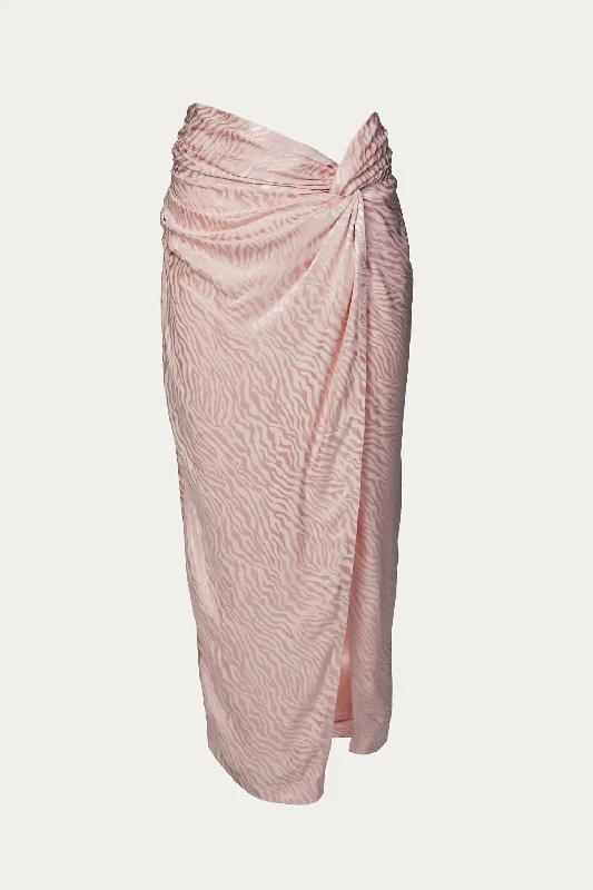 High Street Style Innis Skirt In Powder