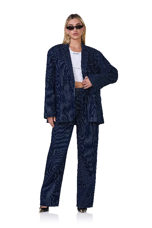 Spring Fashion Joette Blazer - Dark Wash